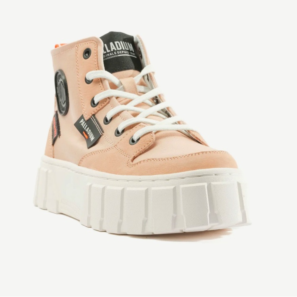 NEW Palladium Pallatower Hi Shoes Sneakers Boots Nude Dust Womens